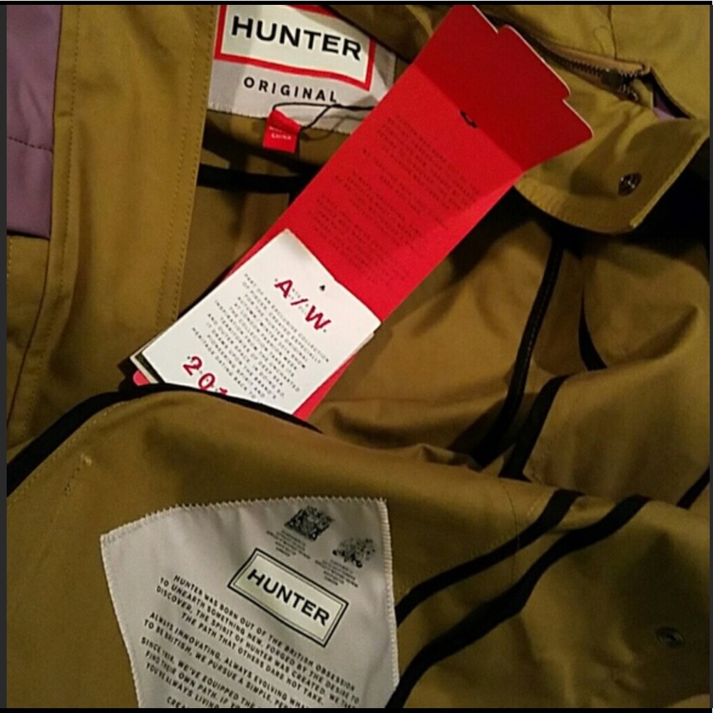 Hunter Khaki Neoprene Rain Jacket - Picture 5 of 5